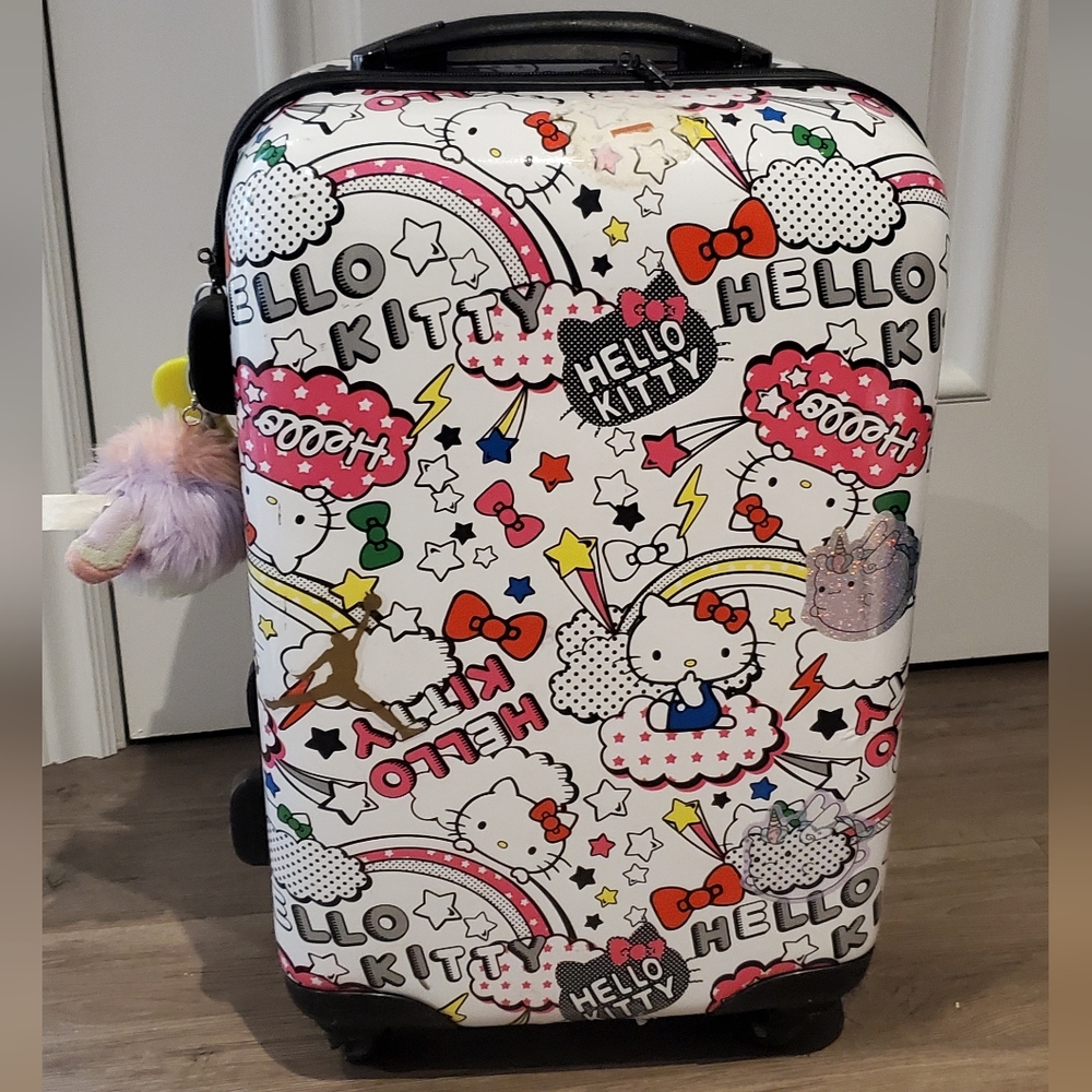 Rare Official Licensed Hello Kitty Travel Bag / Suitcase / Carry On